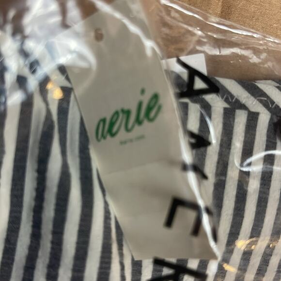 Aerie Seersucker Ruffle Bikini Bottom Striped with Gingham‎ Ruffles Size XXS NWT - Picture 11 of 11